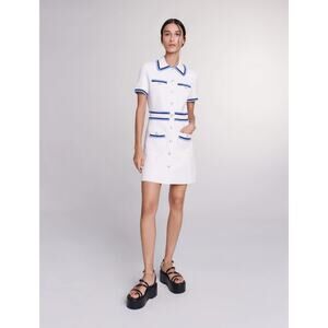 Maje Short Terry Knit Dress Size EUR 40/ US 8